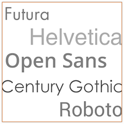 Fonts: sans-serif